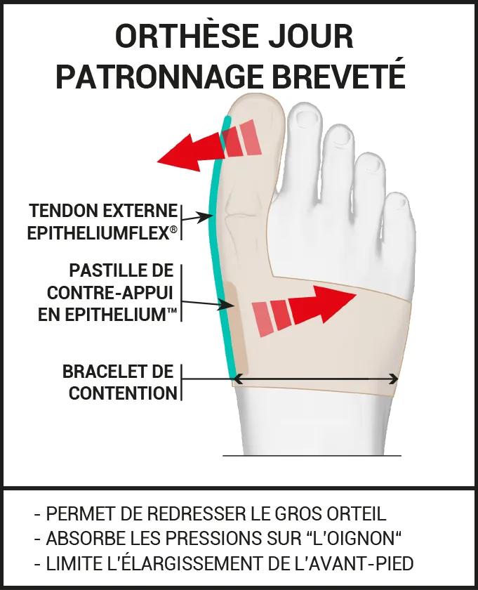 Offre Duo web orthèse hallux valgus jour