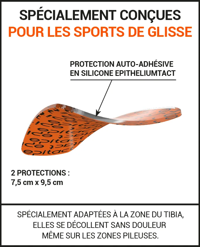 Soulagent et préviennent les irritations et brûlures sur le tibia